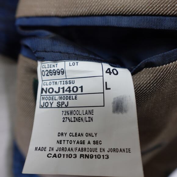 Ted Baker No Ordinary Joe Men’s Blazer 40R Tan Wool Linen- Joy SPJ - Picture 11 of 13
